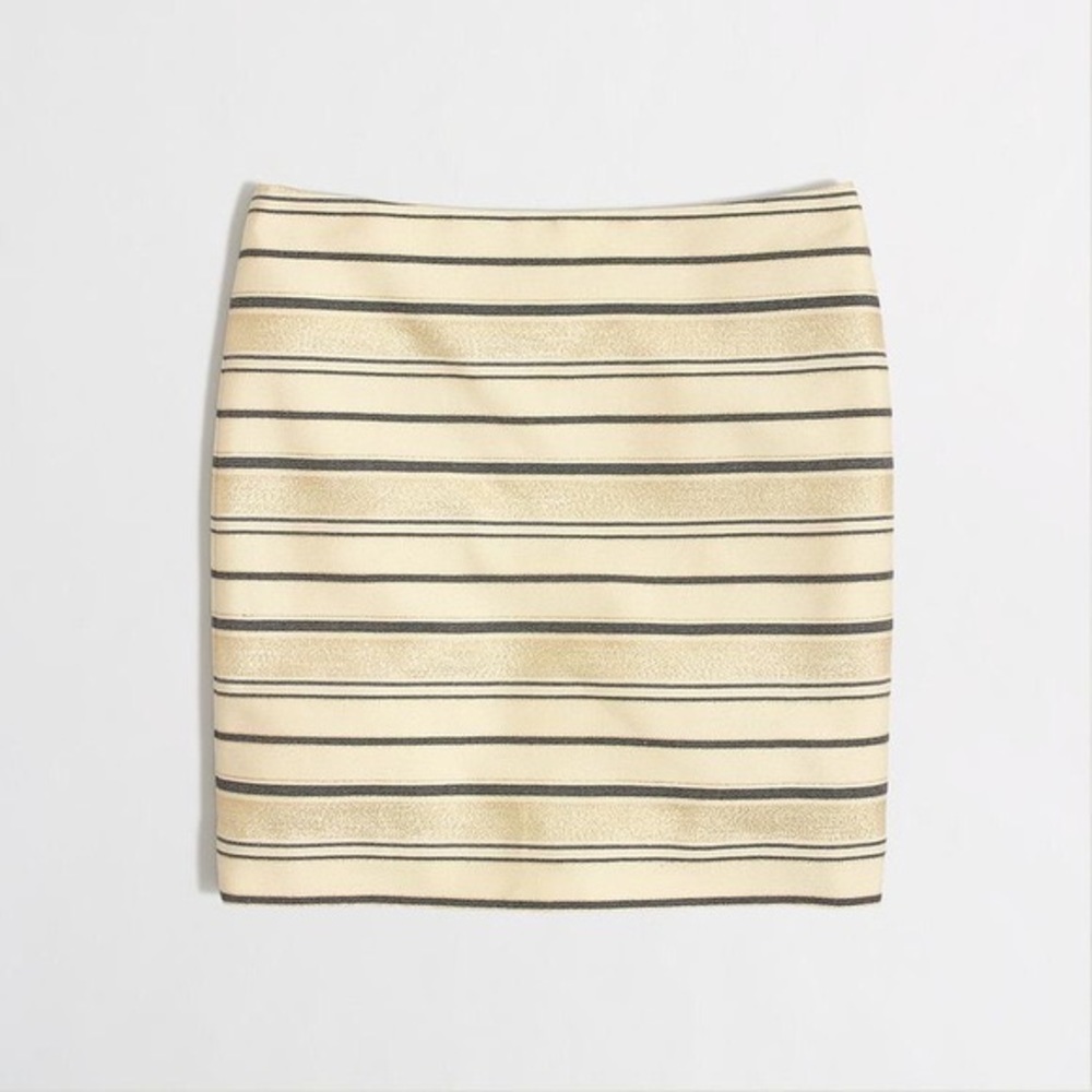 J.Crew Metallic Stripe Mini EUC